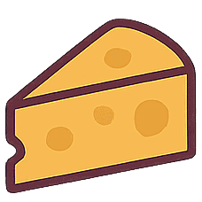 icon cheese wedge